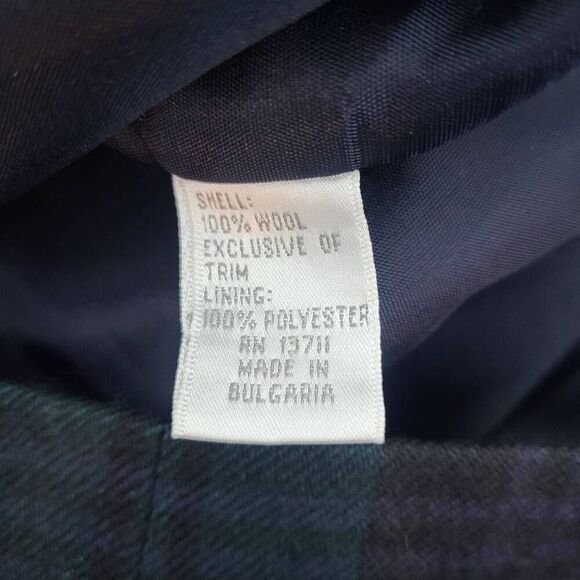 VTG Lord & Taylor Womens Tartan Wool Suit Size 6P Jacket Skirt Academia Preppy - Picture 8 of 14